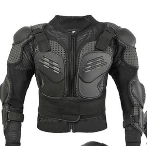 Black Protective Motorcycle Armor